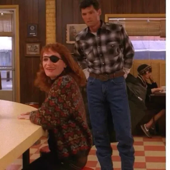 United Colors of Benetton Vintage Cardigan ASO Nadine Butler Hurley Twin Peaks S - Picture 13 of 16